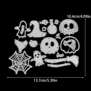Sumflying Halloween Spooky Elements Metal Cutting Dies Halloween Elements Metal Cutting Dies 1 02