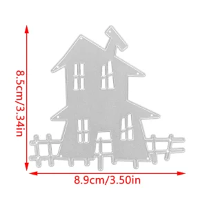 Halloween House Metal Cutting Dies Detail View - 240-DC-774