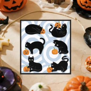 Halloween Kitten Metal Cutting Dies 01