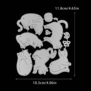 Sumflying Halloween Kitten Metal Cutting Dies Halloween Kitten Metal Cutting Dies 02