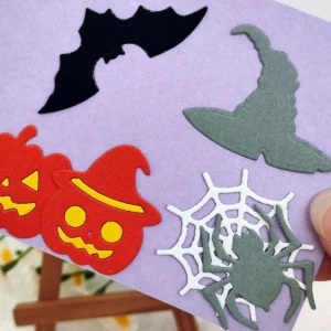 Halloween Pumpkin Bat Spider Metal Cutting Dies Package View - 240-DC-3241