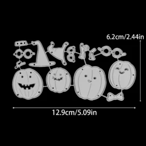 Sumflying Halloween Pumpkin Design Metal Cutting Dies Halloween Pumpkin Metal Cutting Dies 2 02