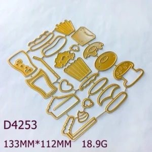 Hamburg Fries Popcorn Metal Cutting Dies 01