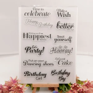 Happiest Party Wish Stamp Set - main product photo | clear stamp
