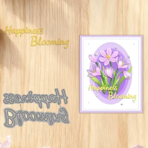 Sumflying "Happiness Blooming" Words Metal Cutting Dies Happiness Blooming Words Metal Cutting Dies 03