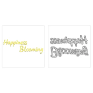 Sumflying "Happiness Blooming" Words Metal Cutting Dies Happiness Blooming Words Metal Cutting Dies 04