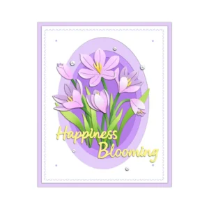 Sumflying "Happiness Blooming" Words Metal Cutting Dies Happiness Blooming Words Metal Cutting Dies 05