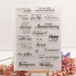 Happy Anniversary Stamp Set - main product photo | clear stamp