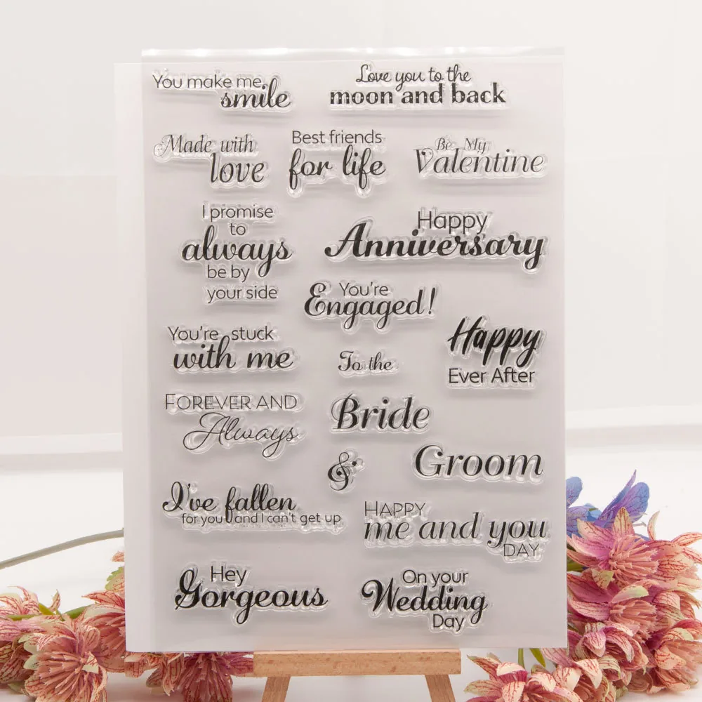 happy-anniversary-stamp-set-1 Happy Anniversary Stamp Set - main product photo | clear stamp