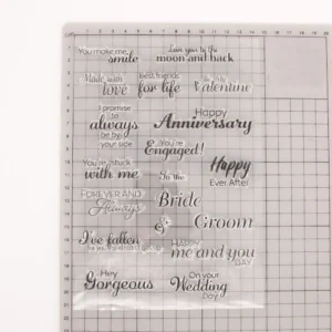 Happy Anniversary Stamp Set Happy Anniversary Stamp Set - detail view | clear stamp