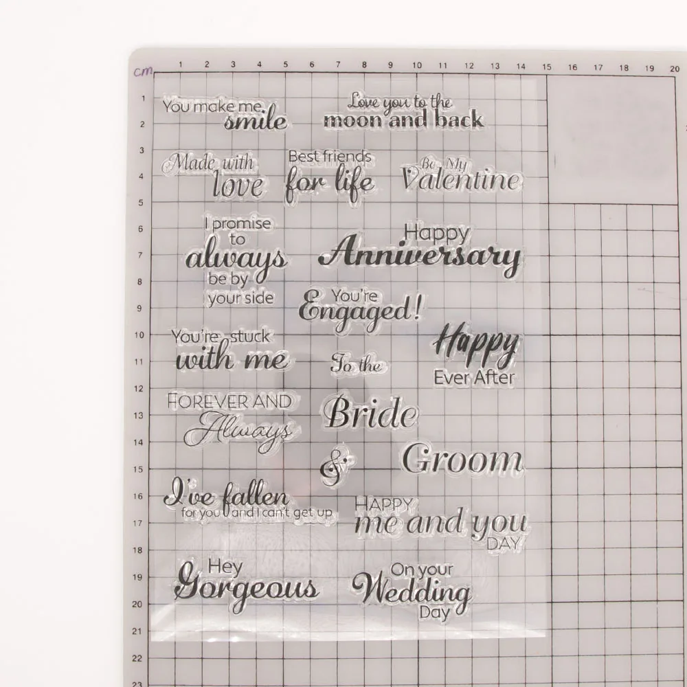 happy-anniversary-stamp-set-2 Happy Anniversary Stamp Set - detail view | clear stamp