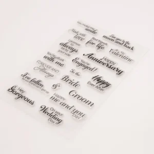 Happy Anniversary Stamp Set Happy Anniversary Stamp Set - lifestyle photo | clear stamp
