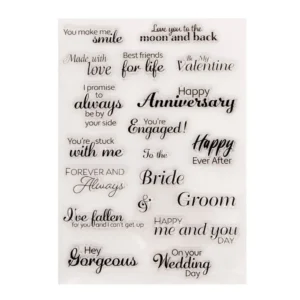 Happy Anniversary Stamp Set Happy Anniversary Stamp Set - packaging photo | clear stamp