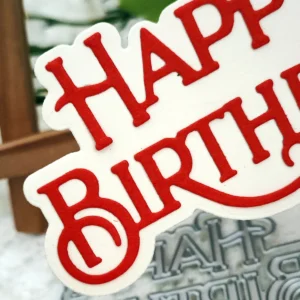 Happy Birthday Letter Metal Cutting Dies Package View - 240-DC-3393