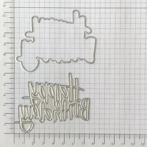 Happy Birthday Letters Metal Cutting Dies Happy Birthday Letters product packaging photo | word metal cutting dies