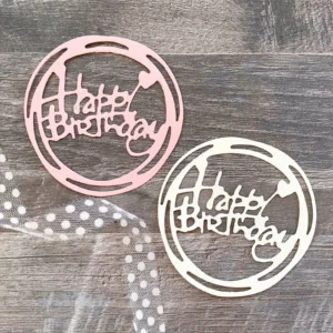Sumflying Happy Birthday Metal Cutting Dies - metal cutting die for scrapbooking and card making