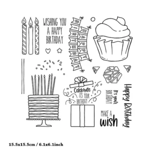 Happy Birthday Surprise Stamp Set - main product photo | clear stamp