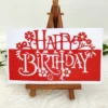 Happy Birthday Words Edge Metal Cutting Dies Main View - 240-DC-2260