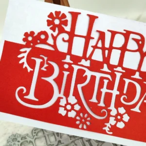 Happy Birthday Words Edge Metal Cutting Dies Package View - 240-DC-2260