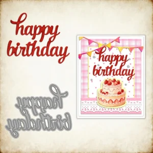 Happy Birthday Words Metal Cutting Dies 2 00