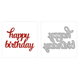 Sumflying "Happy Birthday" Words Metal Cutting Dies Happy Birthday Words Metal Cutting Dies 2 04