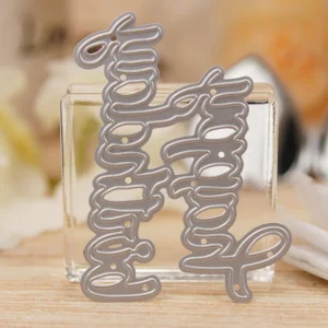 Sumflying "Happy Birthday" Words Metal Cutting Dies Happy Birthday Words Metal Cutting Dies 2 05