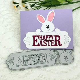 Happy Easter Bunny Metal Cutting Dies