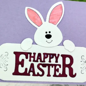 Happy Easter Bunny Metal Cutting Dies - metal cutting die detail view 6