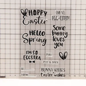 Happy Easter Stamp Set - lifestyle photo | clear stamp