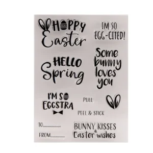 Happy Easter Stamp Set - packaging photo | clear stamp