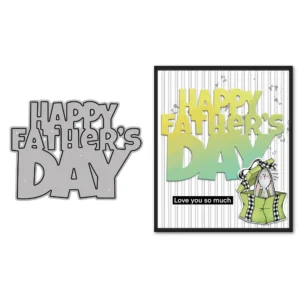 Happy Fathers Day Words Cutting Dies 00
