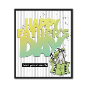 Happy Fathers Day Words Cutting Dies 02