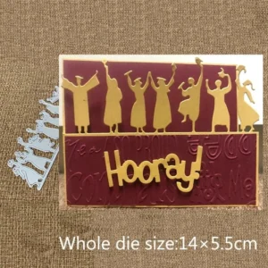 Happy Graduates Metal Die Cuts - character metal cutting dies - main product photo