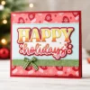 Happy Holidays Mittens Card Realistic 01