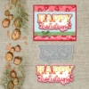 Happy Holidays Words Metal Cutting Dies 00