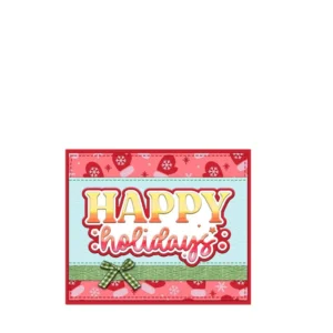 Happy Holidays Words Metal Cutting Dies 04