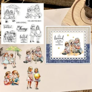 Happy Kids Clear Stamps 01