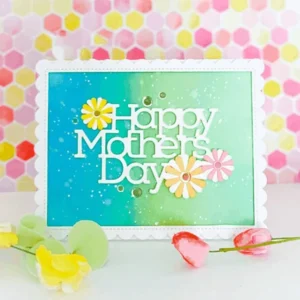 Happy Mothers Day with Flowers main product photo | word metal cutting dies