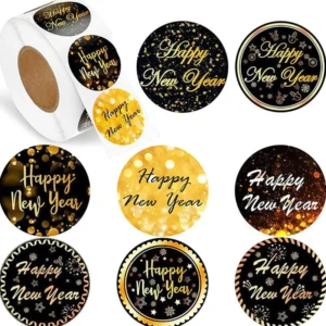Sumflying Happy New Year Gift Seal Stickers - image 1