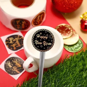 Sumflying Happy New Year Gift Seal Stickers - image 2