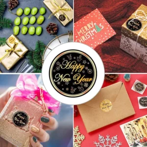 Sumflying Happy New Year Gift Seal Stickers - image 5
