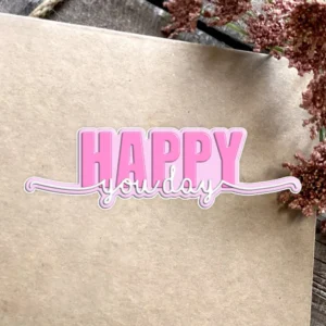 Sumflying Happy Words Metal Cutting Dies Happy Words Metal Cutting Dies 1 02