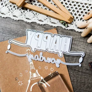 Sumflying Happy Words Metal Cutting Dies Happy Words Metal Cutting Dies 1 05