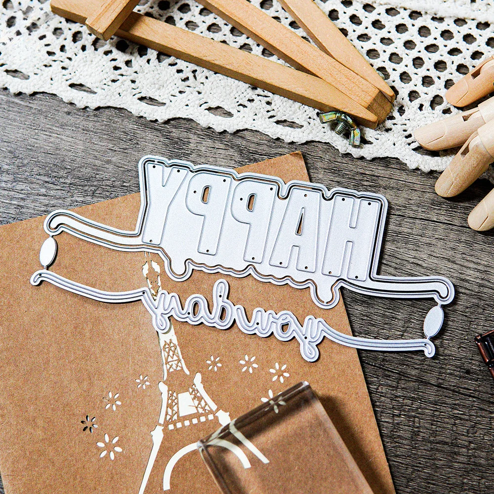 Happy Words Metal Cutting Dies 1 05 Happy Words Metal Cutting Dies 1 05