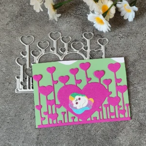 Package view – Sumflying Heart Balloons Background Metal Cutting Dies metal cutting dies