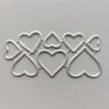 Sumflying Heart Border Metal Cutting Dies – see size chart for dimensions – carbon steel die for scrapbooking
