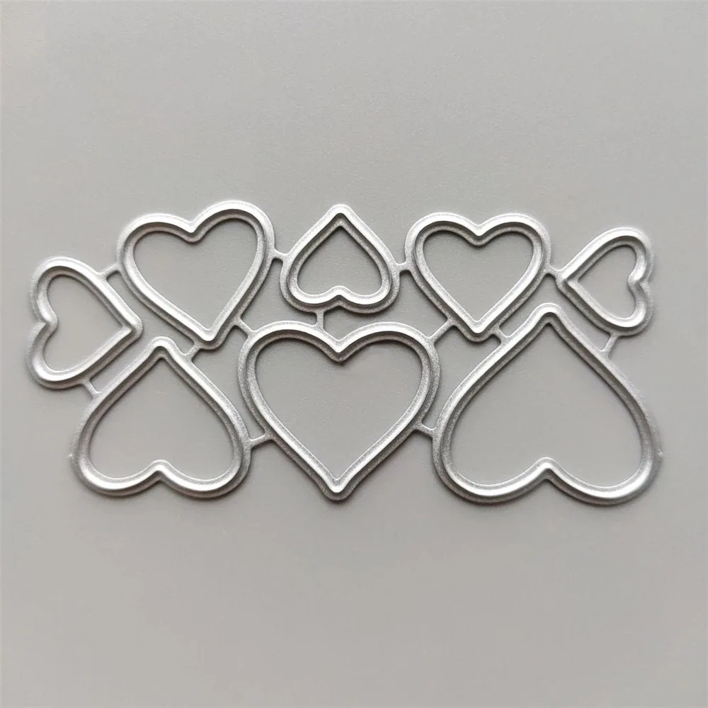 Heart Border Metal Cutting Dies 1 Sumflying Heart Border Metal Cutting Dies – see size chart for dimensions – carbon steel die for scrapbooking