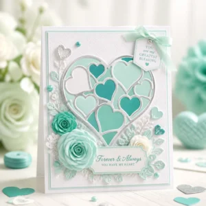 Heart Nested Card Mint