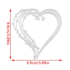 Back view – Sumflying Heart Shaped Frame Metal Cutting Dies metal cutting dies