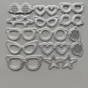 Heart Star Glasses Metal Cutting Dies - character metal cutting dies - main product photo